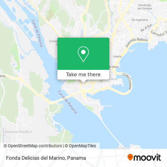 Fonda Delicias del Marino map