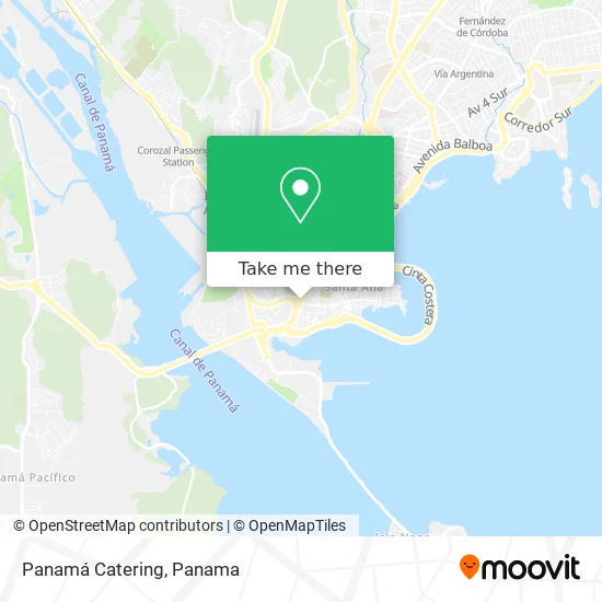 Panamá Catering map