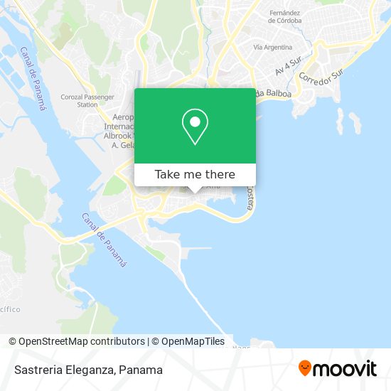 Mapa de Sastreria Eleganza