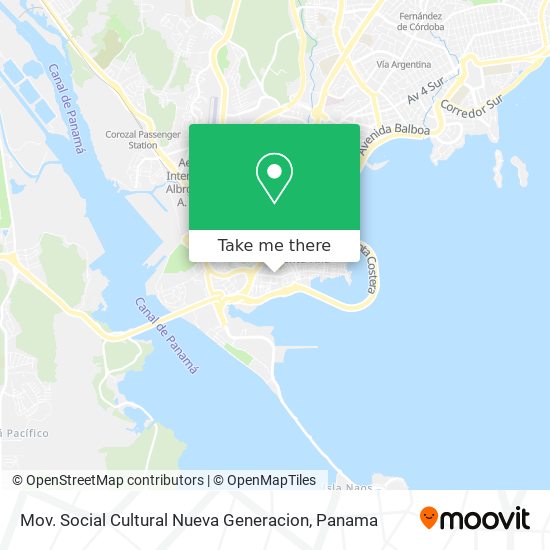 Mov. Social Cultural Nueva Generacion map