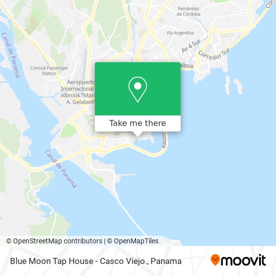 Mapa de Blue Moon Tap House - Casco Viejo.