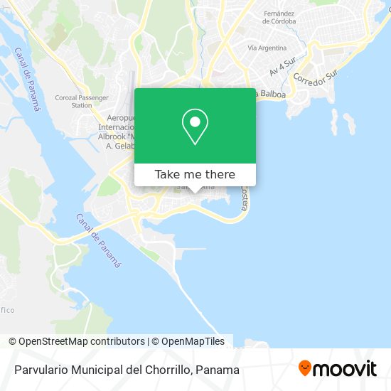 Mapa de Parvulario Municipal del Chorrillo