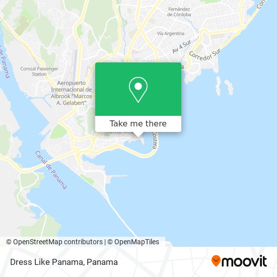 Dress Like Panama map