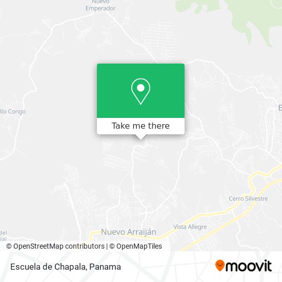 Mapa de Escuela de Chapala