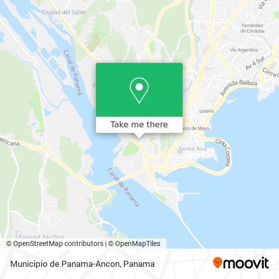 Municipio de Panama-Ancon map