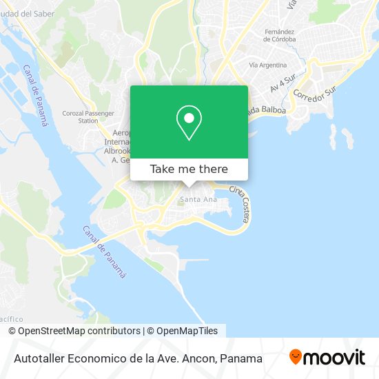 Autotaller Economico de la Ave. Ancon map