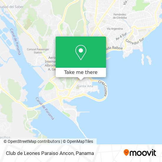 Club de Leones Paraiso Ancon map