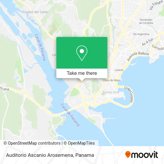 Auditorio Ascanio Arosemena map