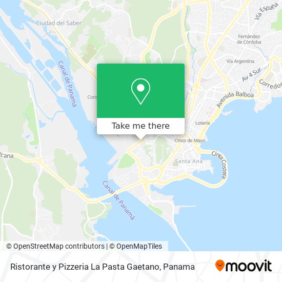 Mapa de Ristorante y Pizzeria La Pasta Gaetano