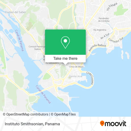 Instituto Smithsonian map
