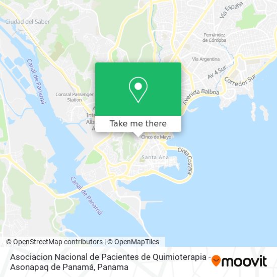 Asociacion Nacional de Pacientes de Quimioterapia - Asonapaq de Panamá map