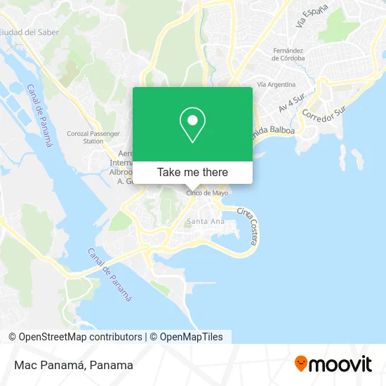 Mac Panamá map