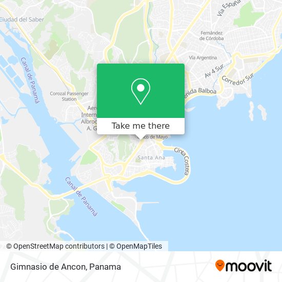 Gimnasio de Ancon map