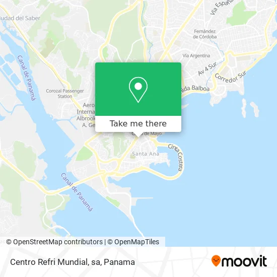 Centro Refri Mundial, sa map