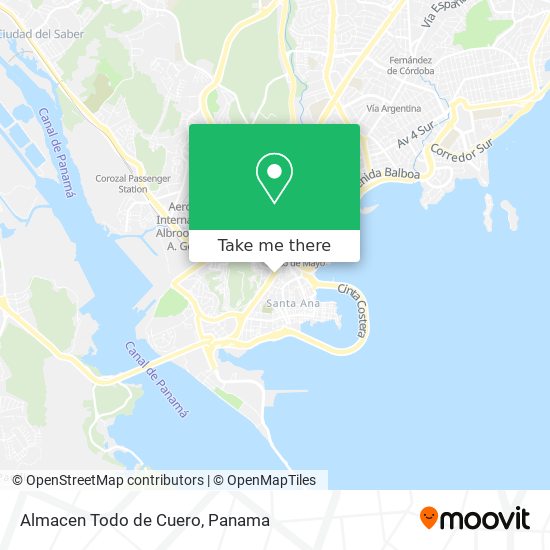Almacen Todo de Cuero map