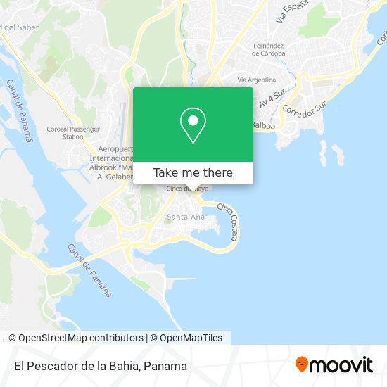 El Pescador de la Bahia map