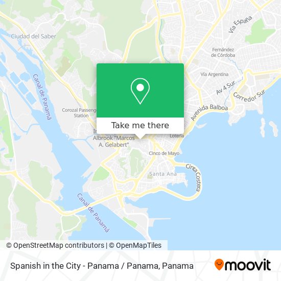 Spanish in the City - Panama / Panama map