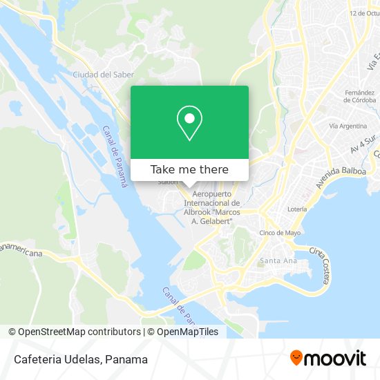 Mapa de Cafeteria Udelas