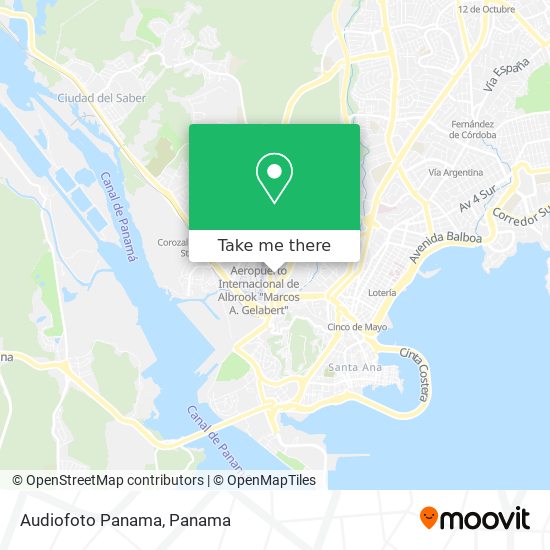 Audiofoto Panama map