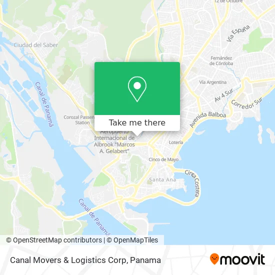 Canal Movers & Logistics Corp map