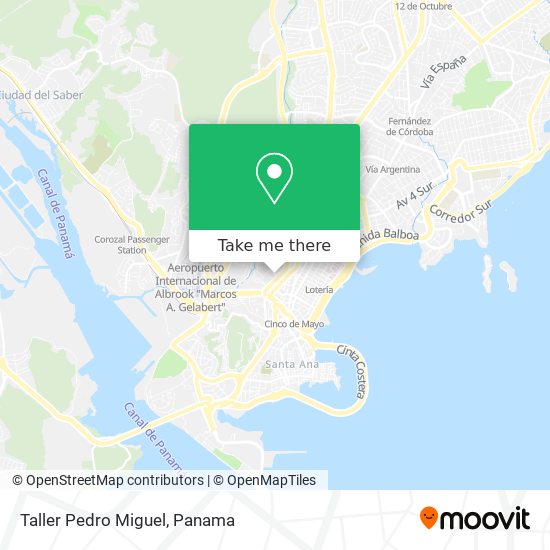 Taller Pedro Miguel map