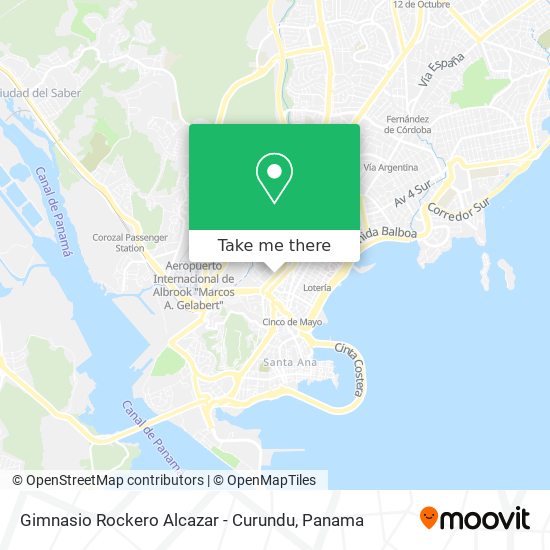 Gimnasio Rockero Alcazar - Curundu map