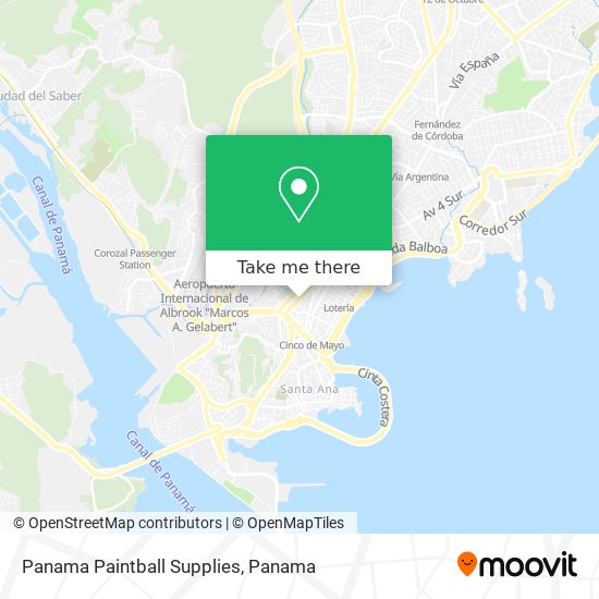 Mapa de Panama Paintball Supplies
