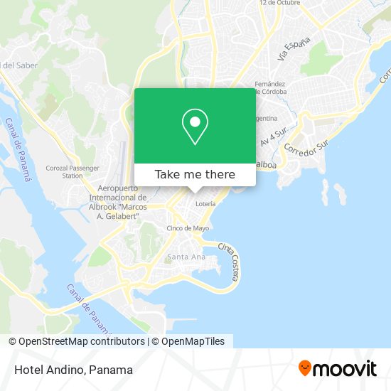 Hotel Andino map