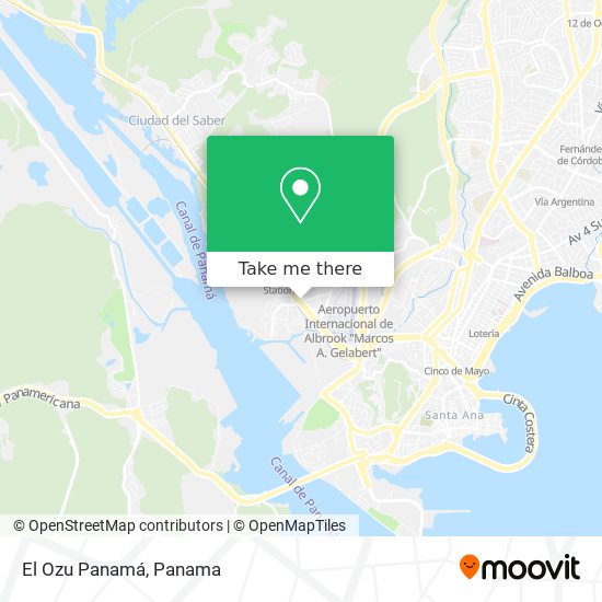 El Ozu Panamá map