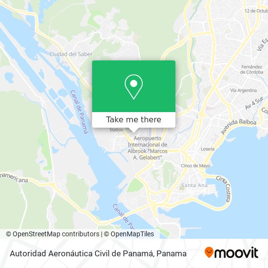 Autoridad Aeronáutica Civil de Panamá map