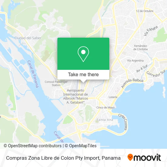 Mapa de Compras Zona Libre de Colon Pty Import