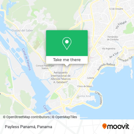 Payless Panamá map