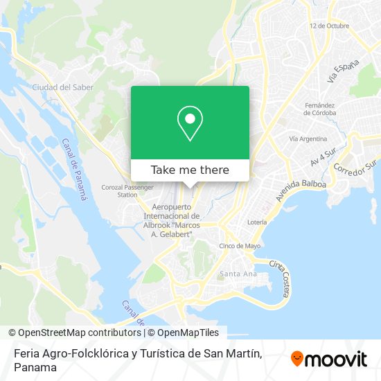 Feria Agro-Folcklórica y Turística de San Martín map