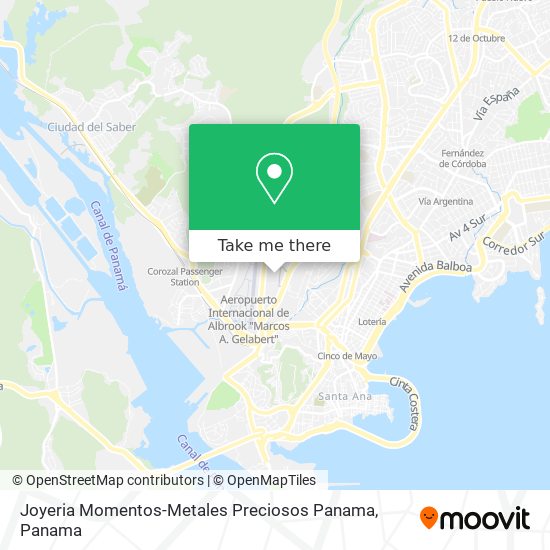 Joyeria Momentos-Metales Preciosos Panama map