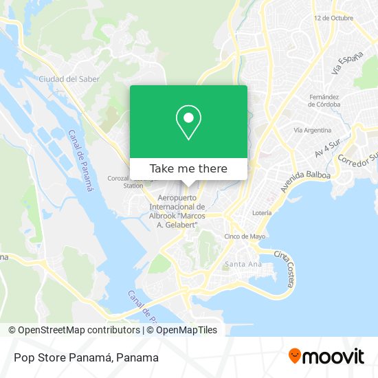 Mapa de Pop Store Panamá