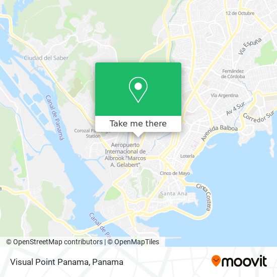 Mapa de Visual Point Panama