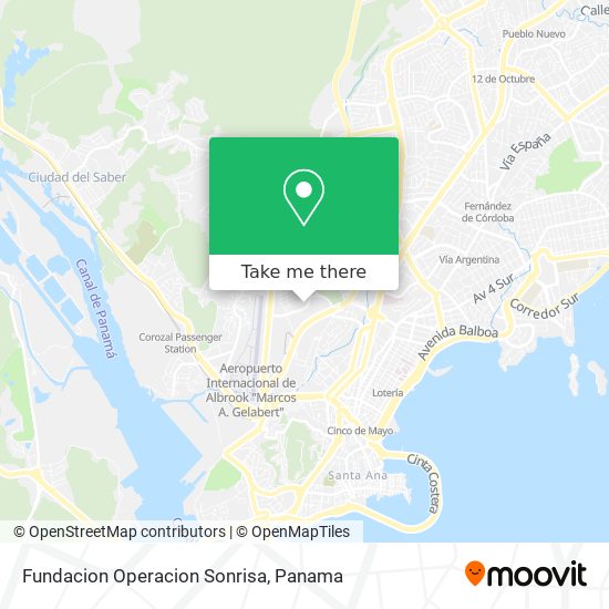 Fundacion Operacion Sonrisa map