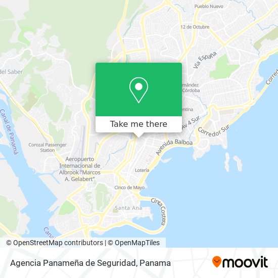 Agencia Panameña de Seguridad map