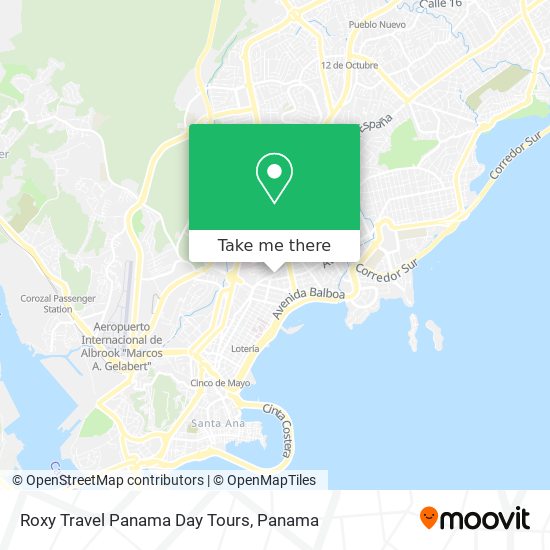 Roxy Travel Panama Day Tours map