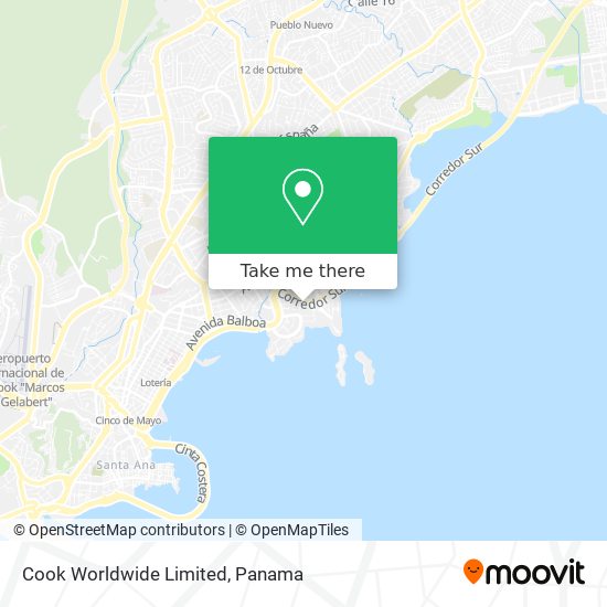 Cook Worldwide Limited map