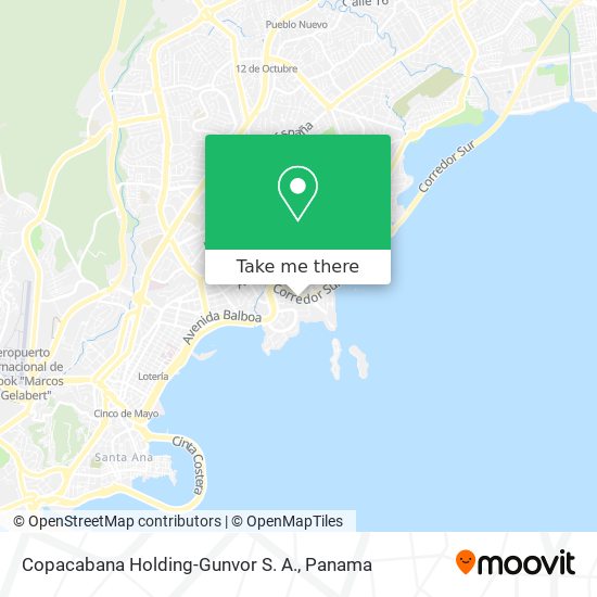 Copacabana Holding-Gunvor S. A. map