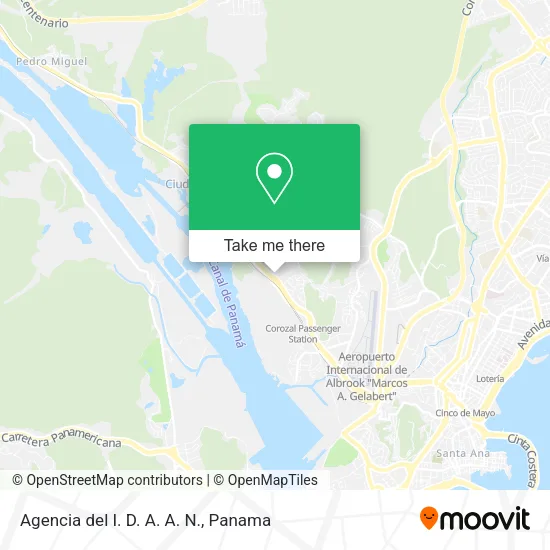 Agencia del I. D. A. A. N. map