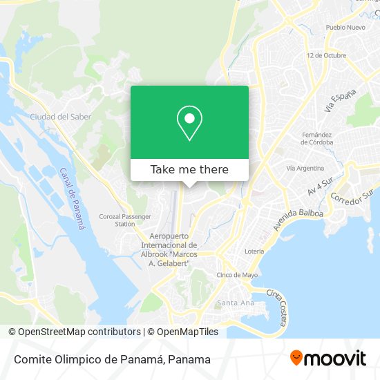 Comite Olimpico de Panamá map