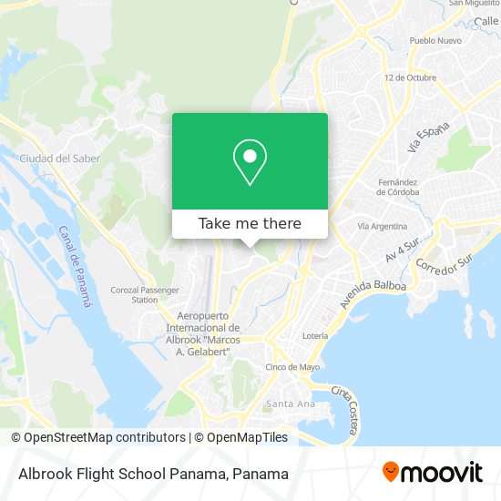 Albrook Flight School Panama map