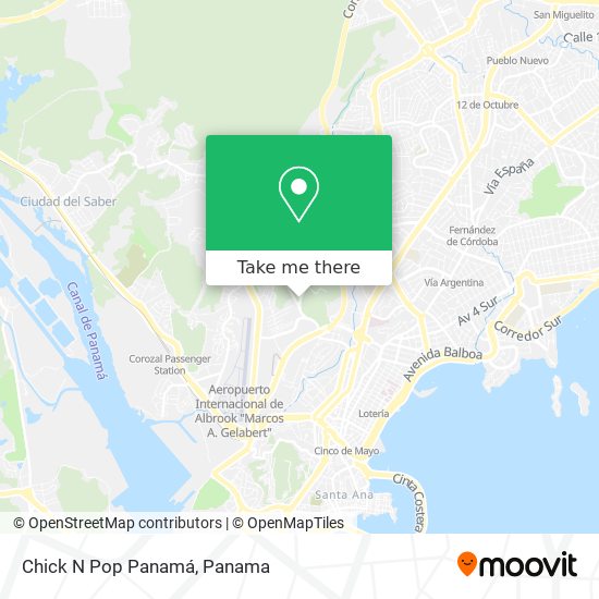 Chick N Pop Panamá map