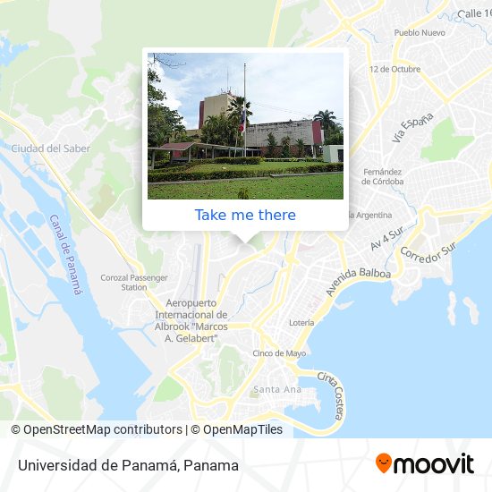 Universidad de Panamá map