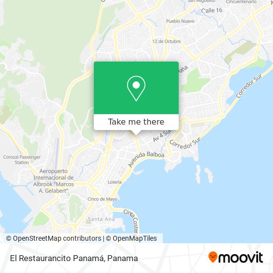 El Restaurancito Panamá map