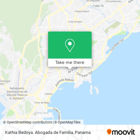 Kathia Bedoya. Abogada de Familia map