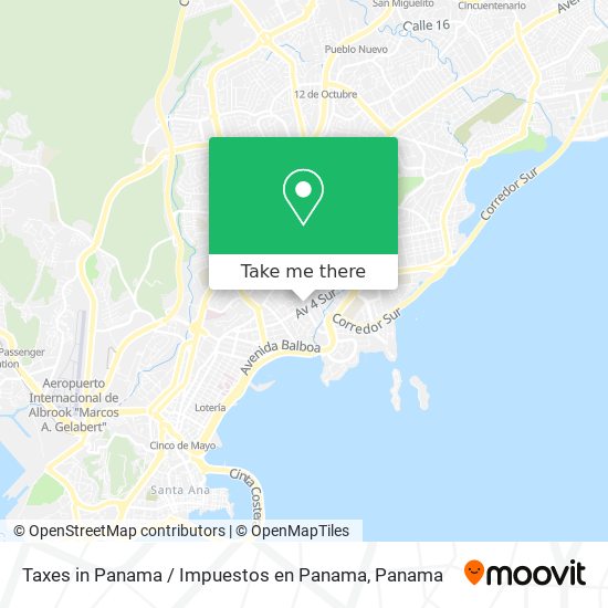 Mapa de Taxes in Panama / Impuestos en Panama