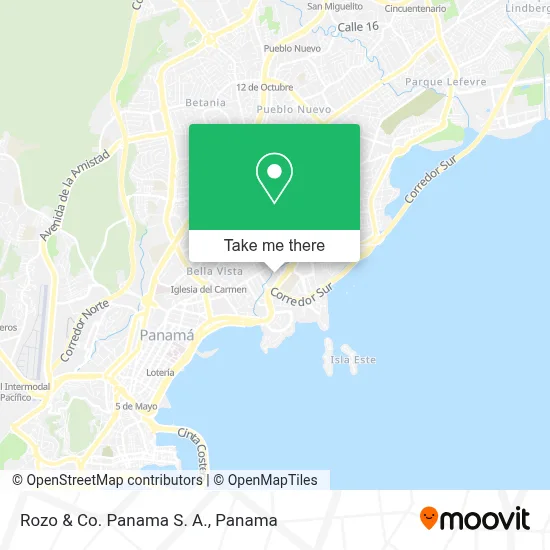 Rozo & Co. Panama S. A. map